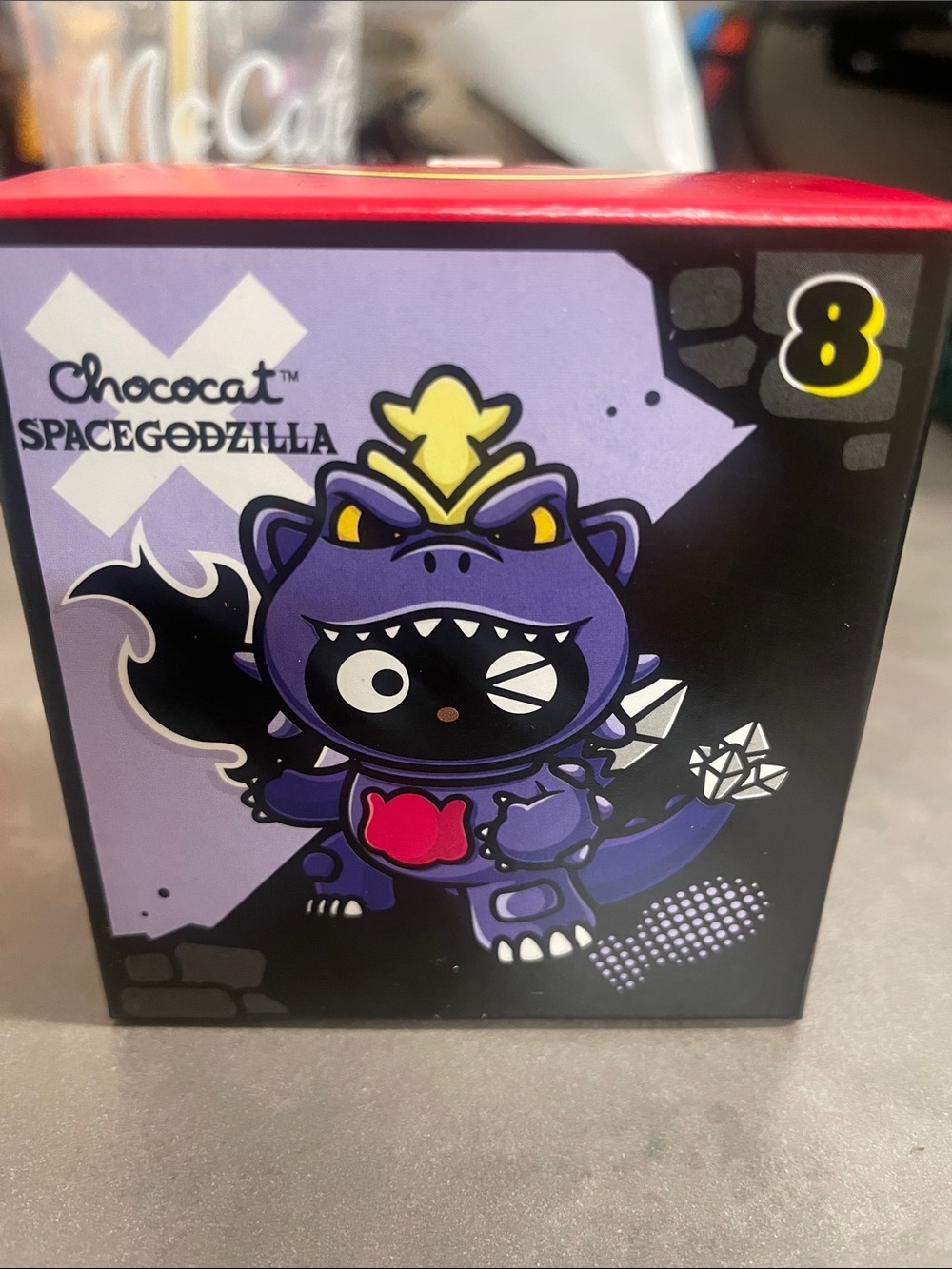 McDonald's Chococat SpaceGodzilla Purple and Black Figure!